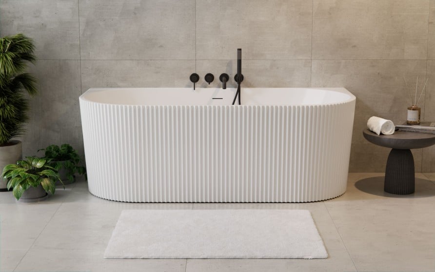 Besco Leya cadă de perete 150x75 cm ovală alb #WAS-150-LBI