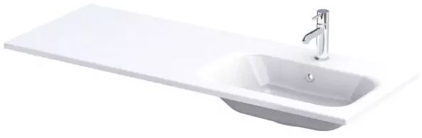 Oristo Are lavoar 121x46 cm dreptunghiular mobilier alb UME-AR-120-92-P