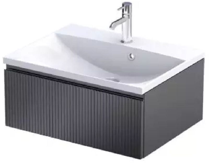 Oristo Brylant dulap 59.6x45.5x25 cm sub chiuveta pe perete negru OR36-SD1S-60-8R