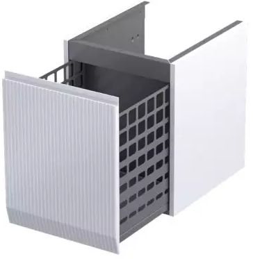 Oristo Brylant dulap 40x45.5x50 cm laterala pe perete alb OR36-SN1S-40-2R