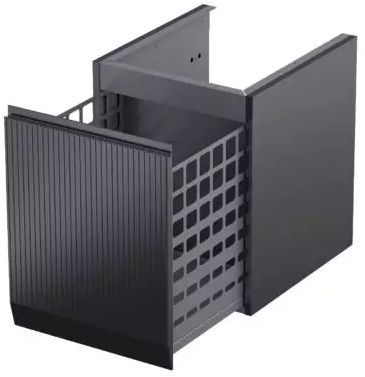 Oristo Brylant dulap 40x45.5x50 cm laterala pe perete negru OR36-SN1S-40-8R