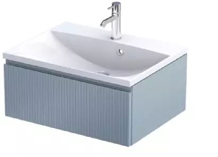 Oristo Brylant dulap 59.6x45.5x25 cm sub chiuveta pe perete albastru OR36-SD1S-60-16R