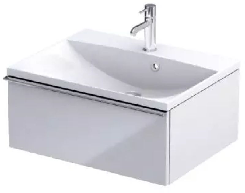 Oristo Etna dulap 59.6x45.5x24 cm sub chiuveta pe perete alb OR52-SD1S-60-1