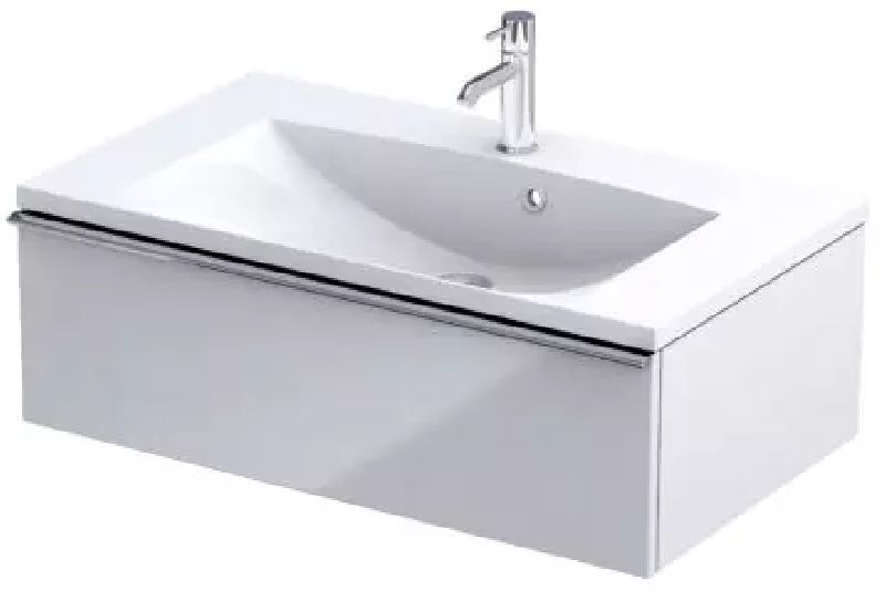 Oristo Etna dulap 79.6x45.5x25 cm sub chiuveta pe perete alb OR52-SD1S-80-1