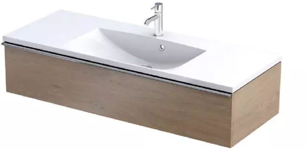 Oristo Etna dulap 119.6x45.5x25 cm sub chiuveta pe perete stejar OR52-SD1S-120-78