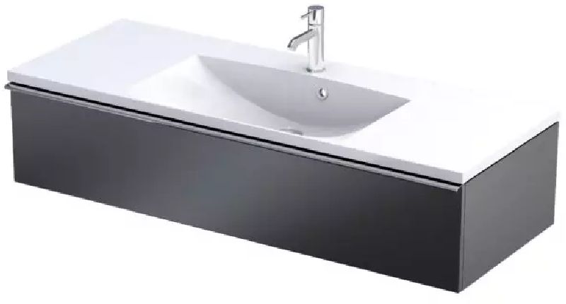 Oristo Etna dulap 119.6x45.5x25 cm sub chiuveta pe perete negru OR52-SD1S-120-8