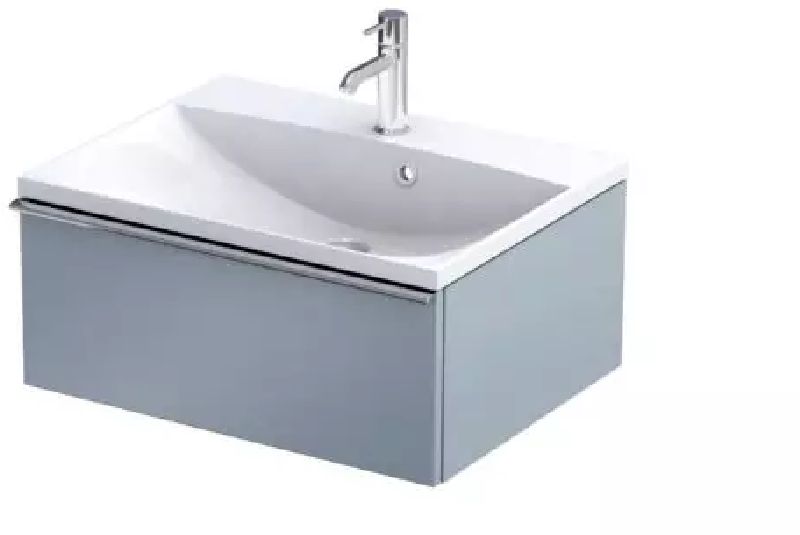 Oristo Etna dulap 59.6x45.5x25 cm sub chiuveta pe perete albastru OR52-SD1S-60-16