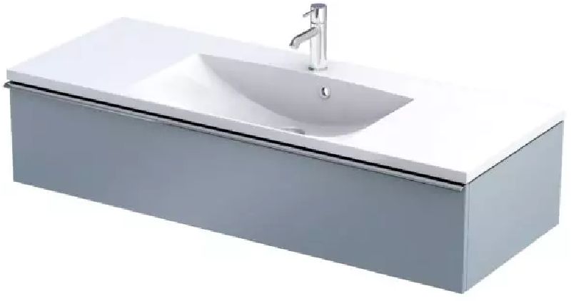 Oristo Etna dulap 119.6x45.5x25 cm sub chiuveta pe perete albastru OR52-SD1S-120-16