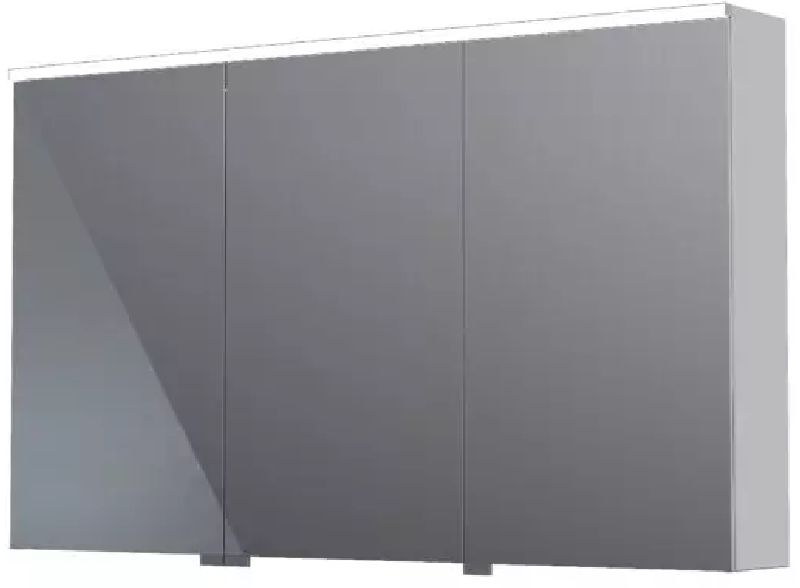 Oristo Geo dulap 120x12.5x70 cm laterala pe perete crom KI01-SGL3D-120-99