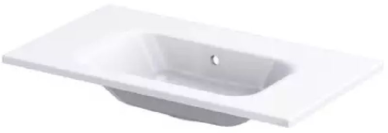 Oristo Uni lavoar 81x46 cm dreptunghiular mobilier alb UME-AR-80-92-BO