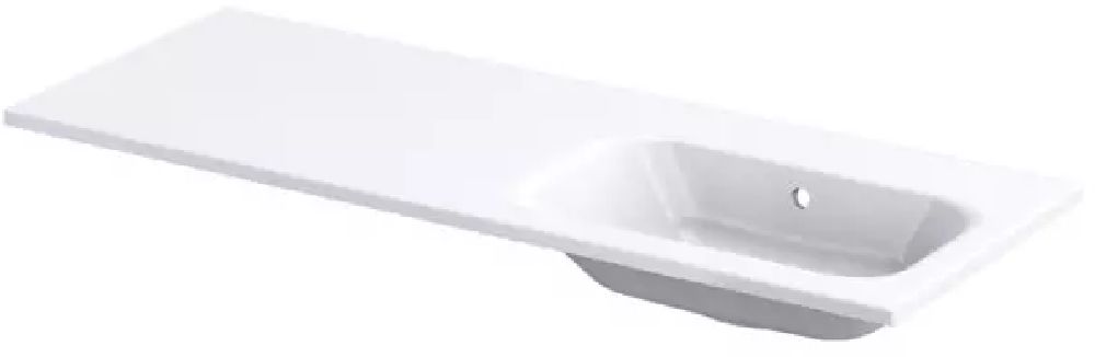 Oristo Uni lavoar 121x46 cm dreptunghiular mobilier alb UME-AR-120-92-P-BO
