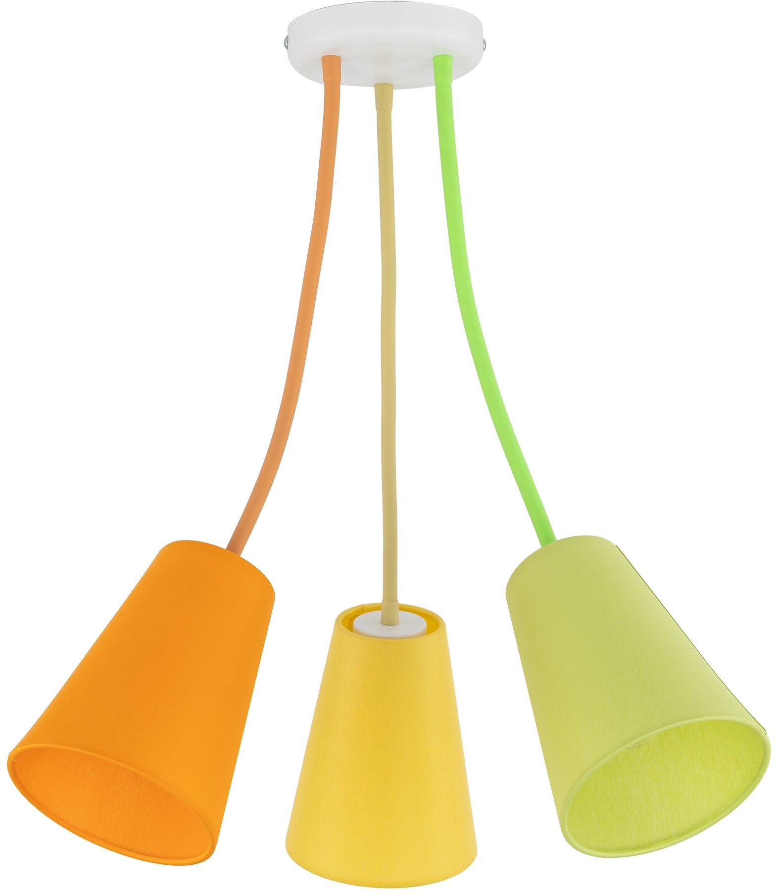 TK Lighting Wire Colour lampă suspendată 3x15 W multicolor 2106
