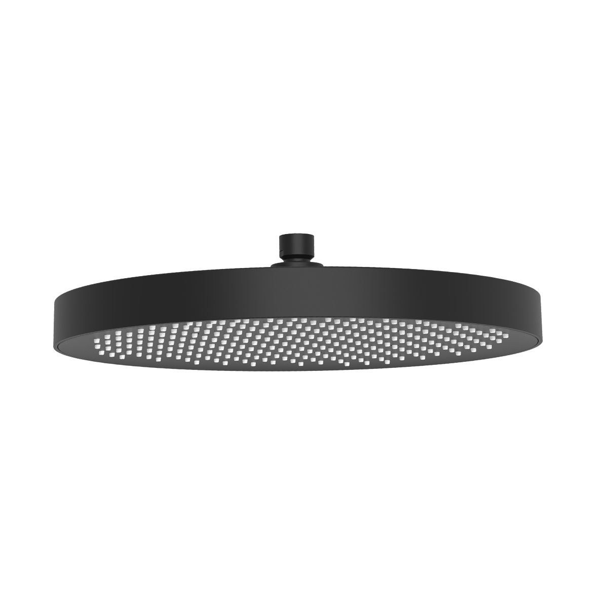 Oltens Regna cap de duș 32x32 cm rotund negru mat 37009300
