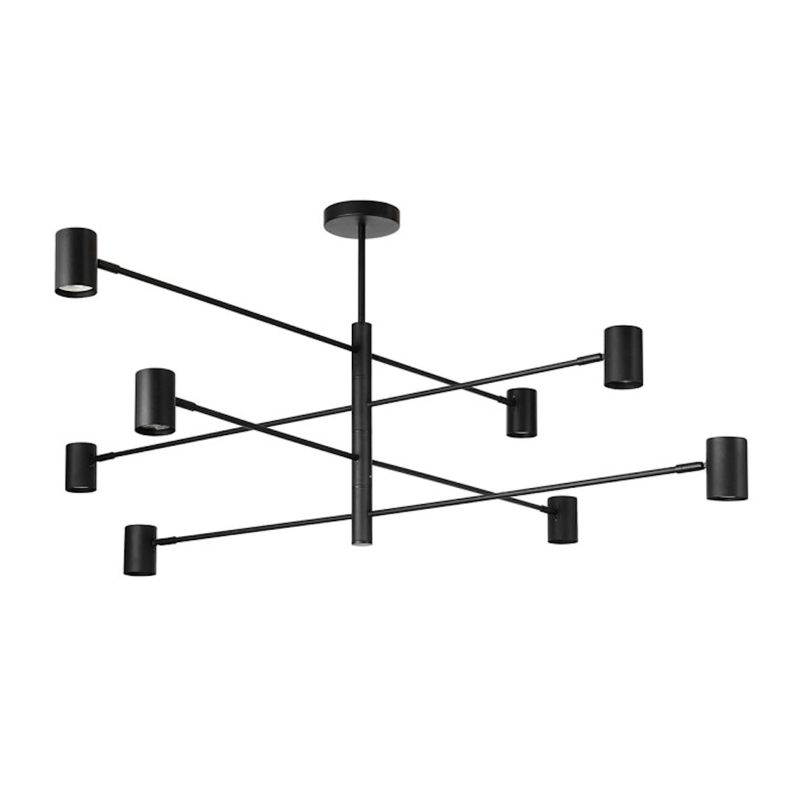 Light Prestige Snow lampă suspendată x8 W negru LP-731/8P BK