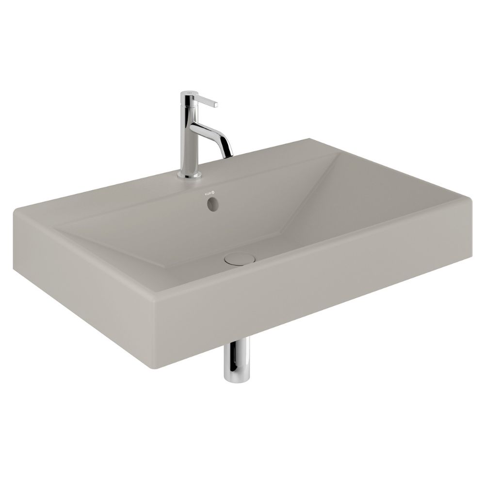Kludi Resa lavoar cu dop 81x50 cm dreptunghiular mobilier-de blat maro/bej 59WW81O2