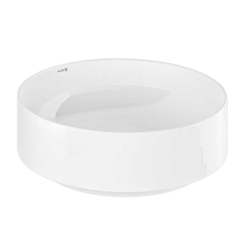 Kludi Resa R lavoar cu dop 40x40 cm rotund de blat alb 58CW1043