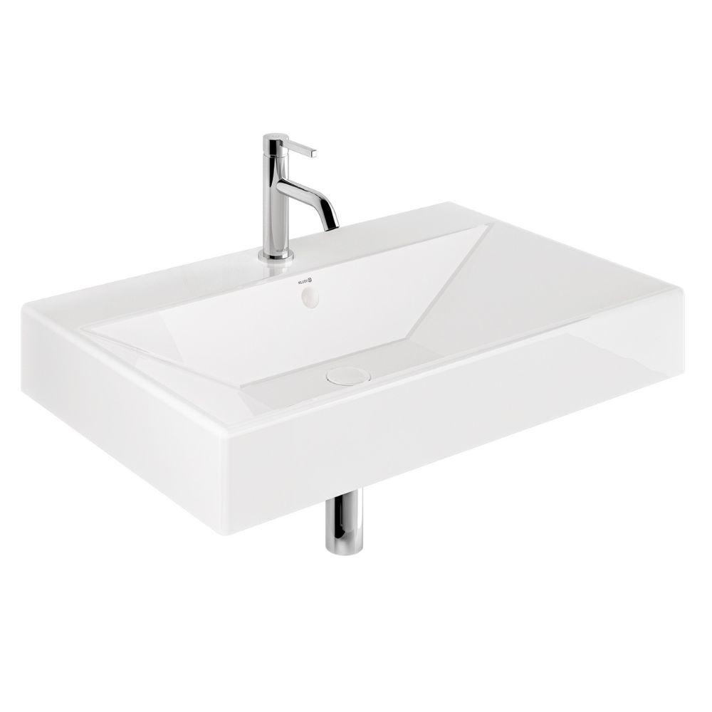 Kludi Resa lavoar cu dop 81x50 cm dreptunghiular mobilier-de blat alb 59WW8143