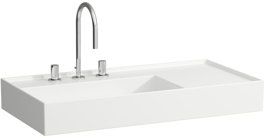 Laufen Kartell lavoar 90x46 cm dreptunghiular clasică-mobilier alb luciu H8183380001121