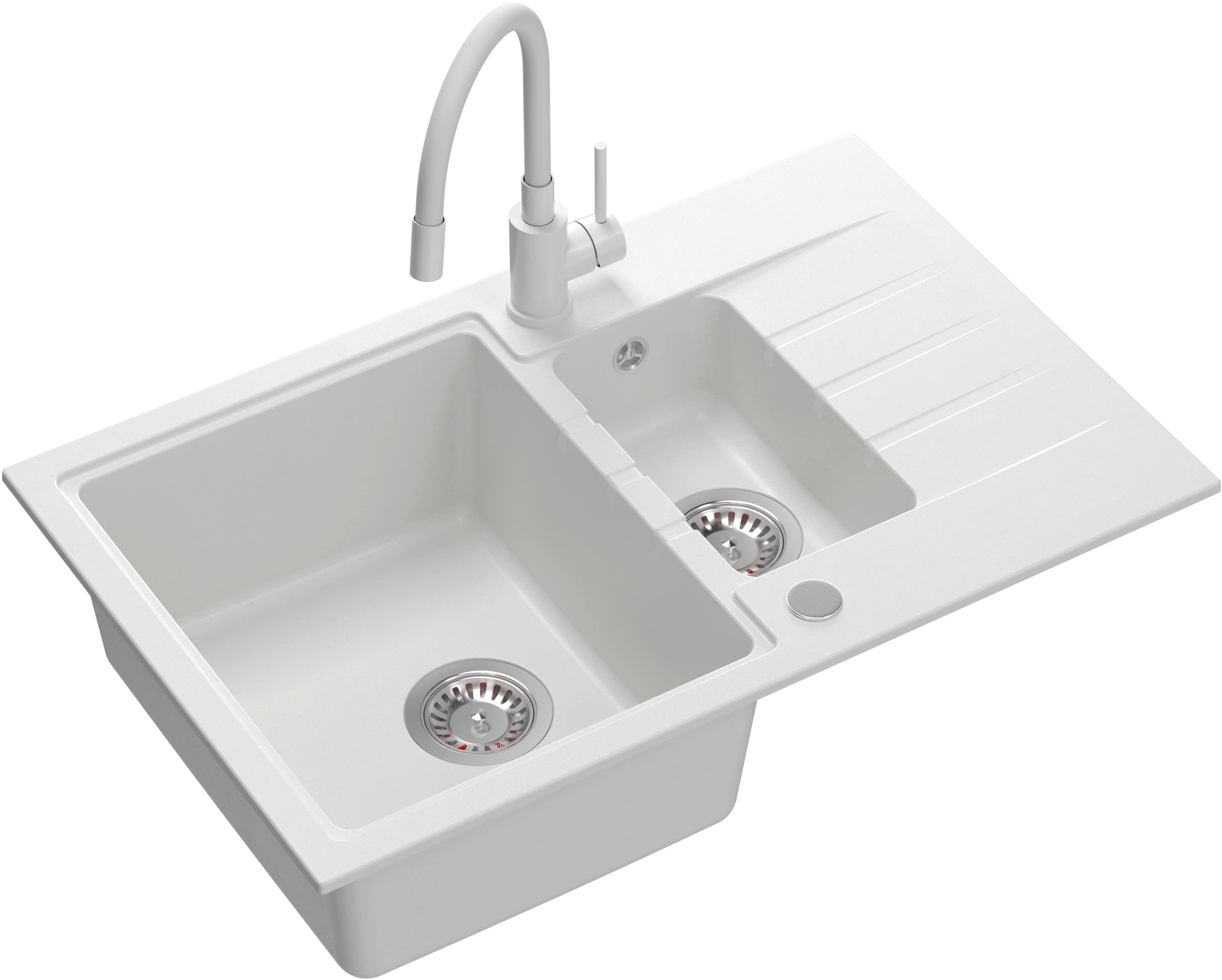 Quadron Peter chiuveta cu baterie alb/alb HCQP57850BIK_3323503WHM