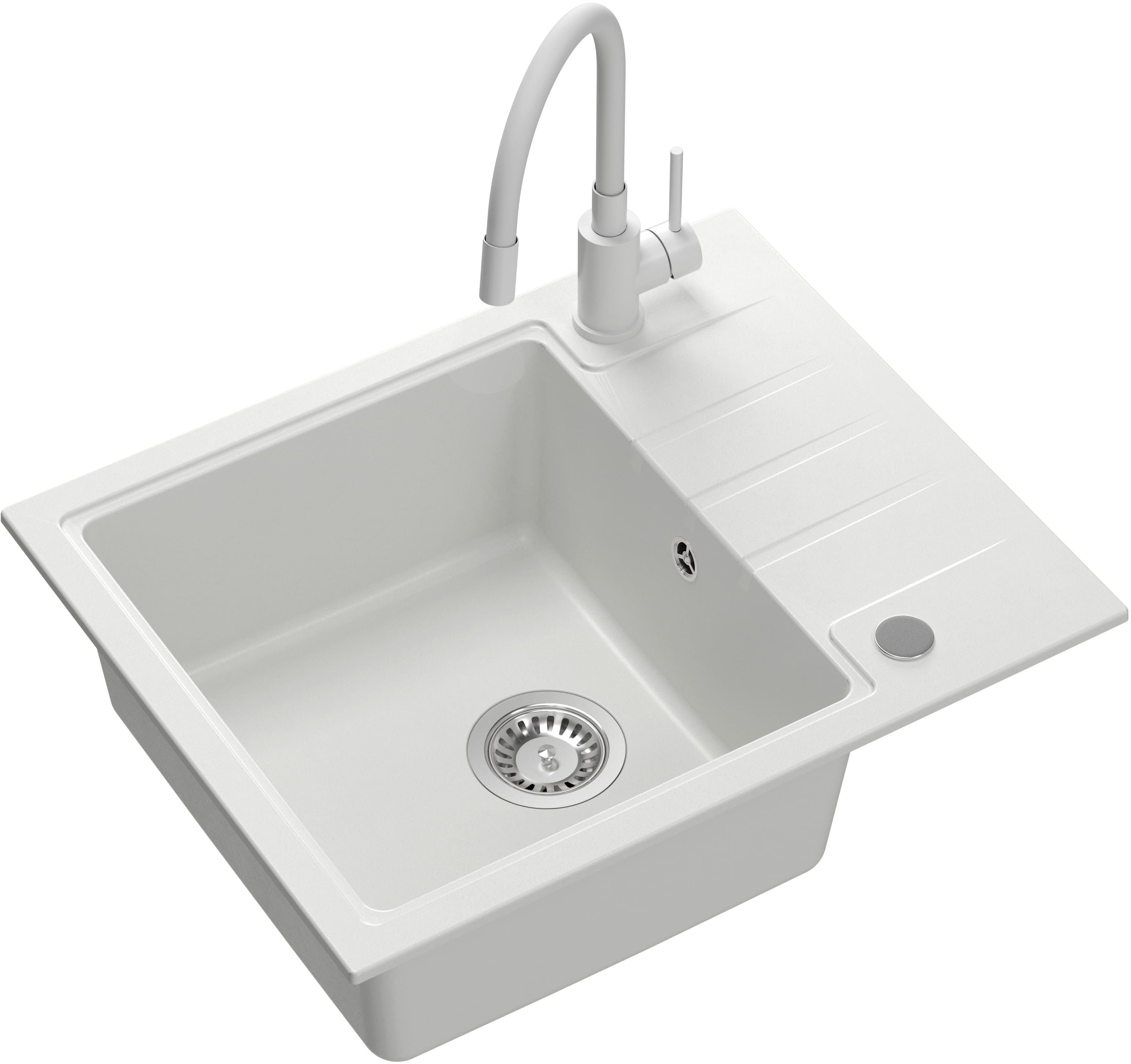 Quadron Peter chiuveta cu baterie alb/alb HCQP6250BIK_3323503WHM