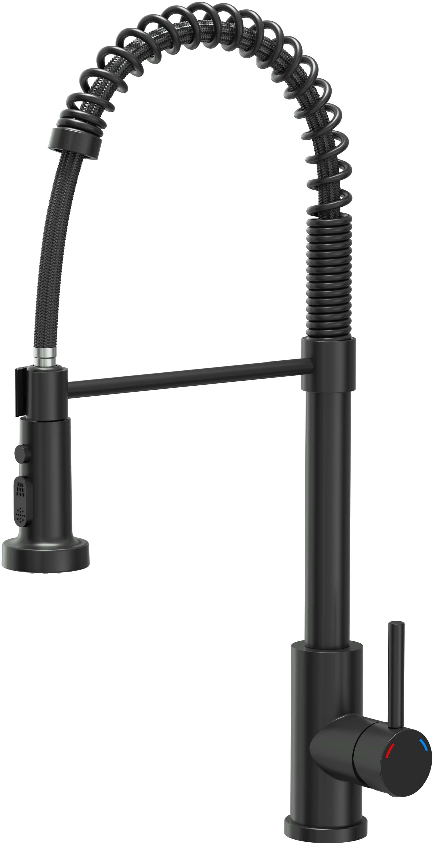 Quadron Alice baterie bucătărie pe picior negru 52138BLM