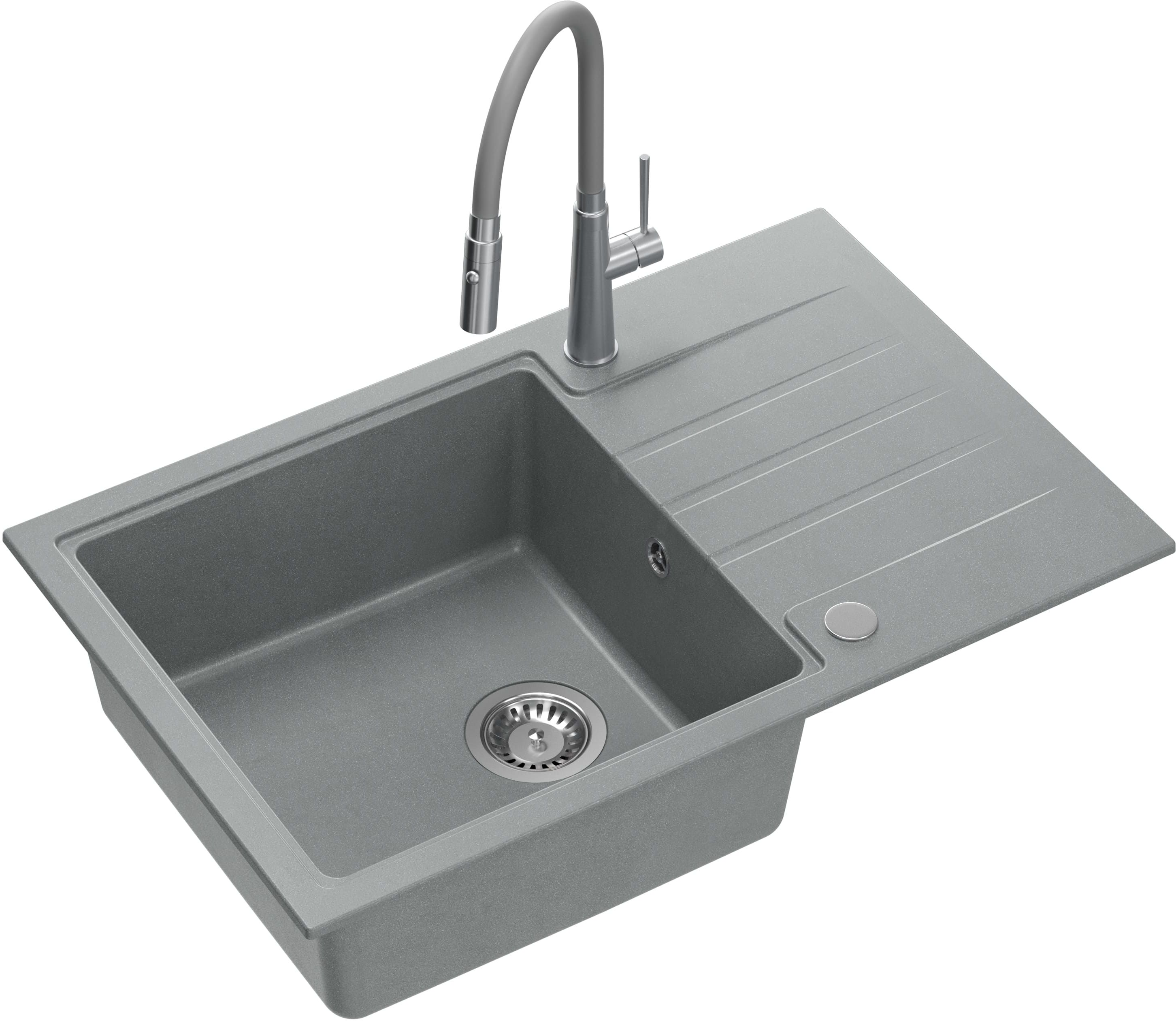 Quadron Peter chiuveta cu baterie gri/oțel HCQP7850SZK_3922505BSGR