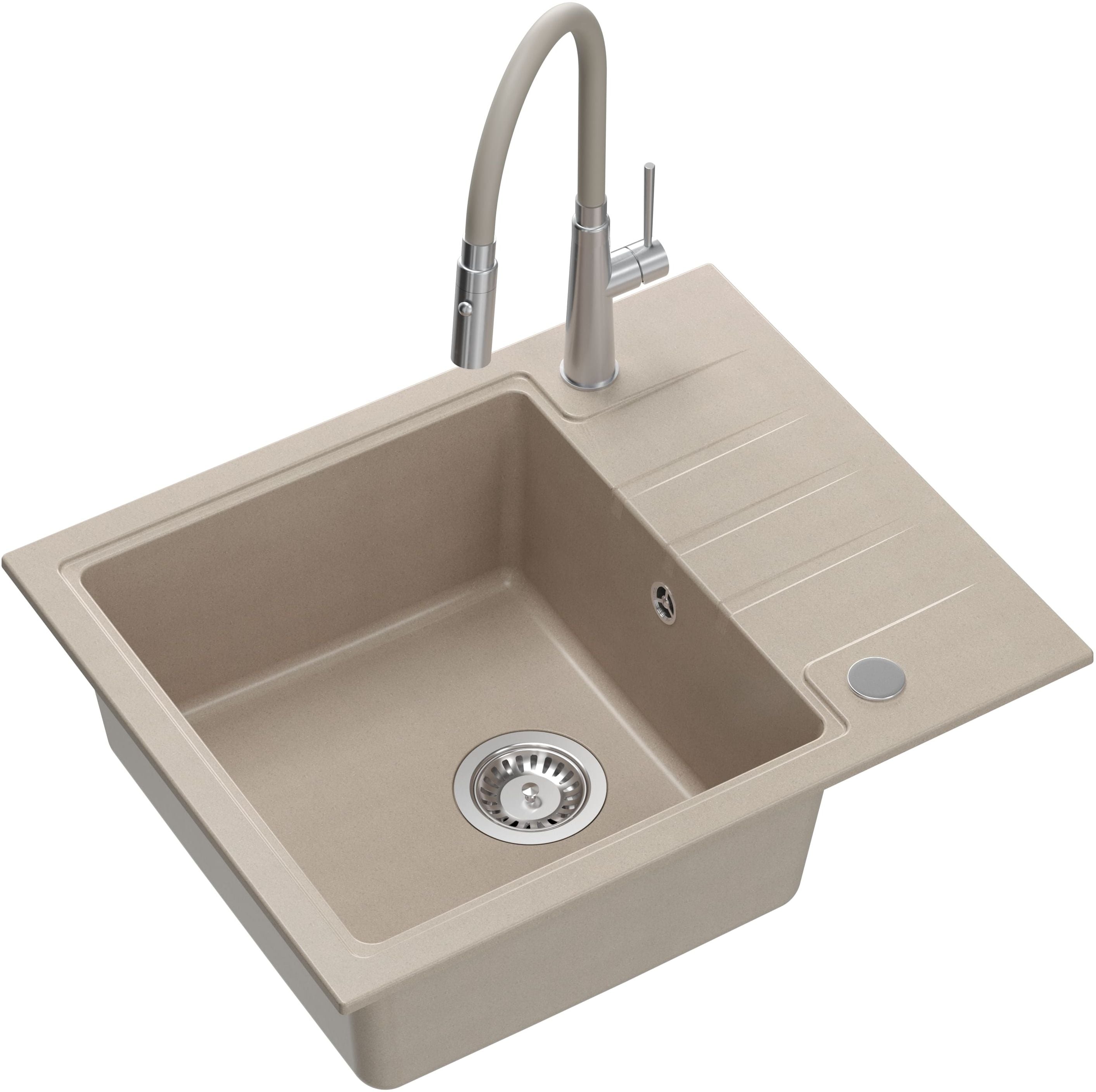 Quadron Peter chiuveta cu baterie bej/oțel HCQP6250BEZK_3922505BSBE