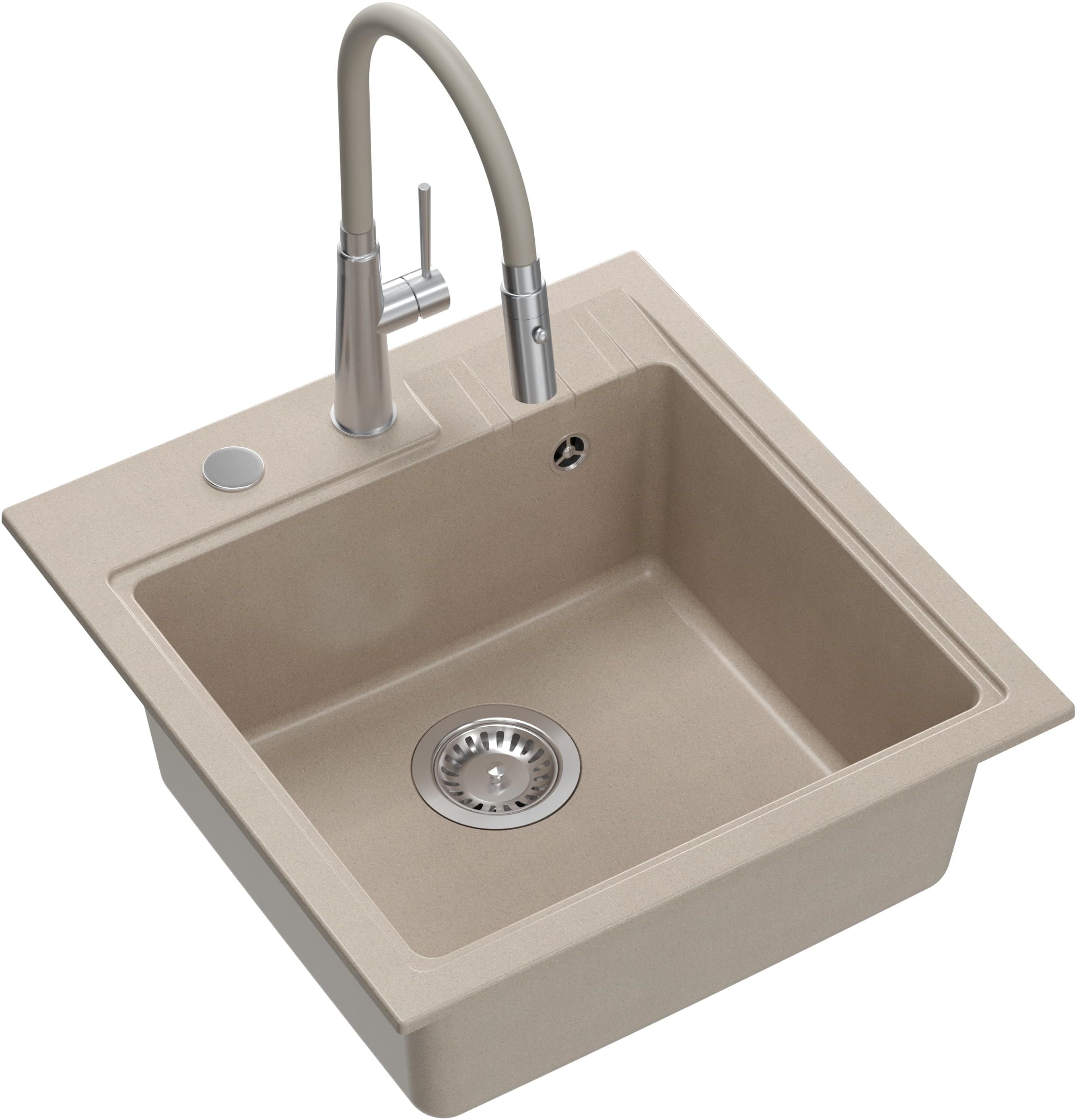 Quadron Peter chiuveta cu baterie bej/oțel HCQP5052BEZK_3922505BSBE