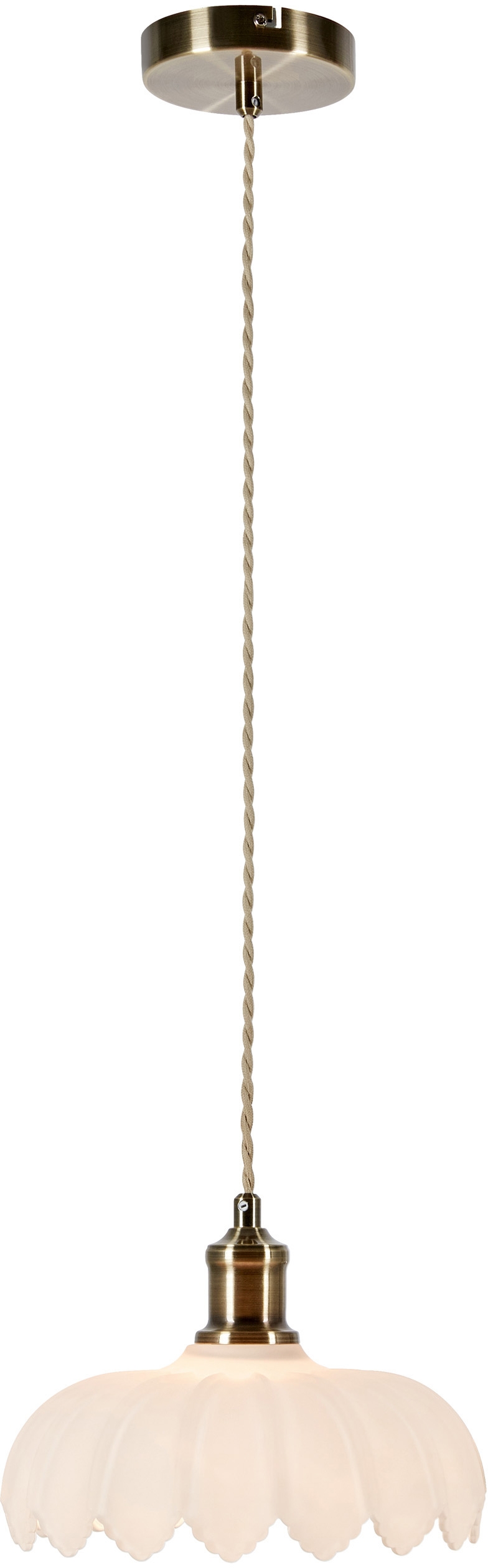 Markslöjd Kurage lampă suspendată 1x40 W alb-alamă 108857