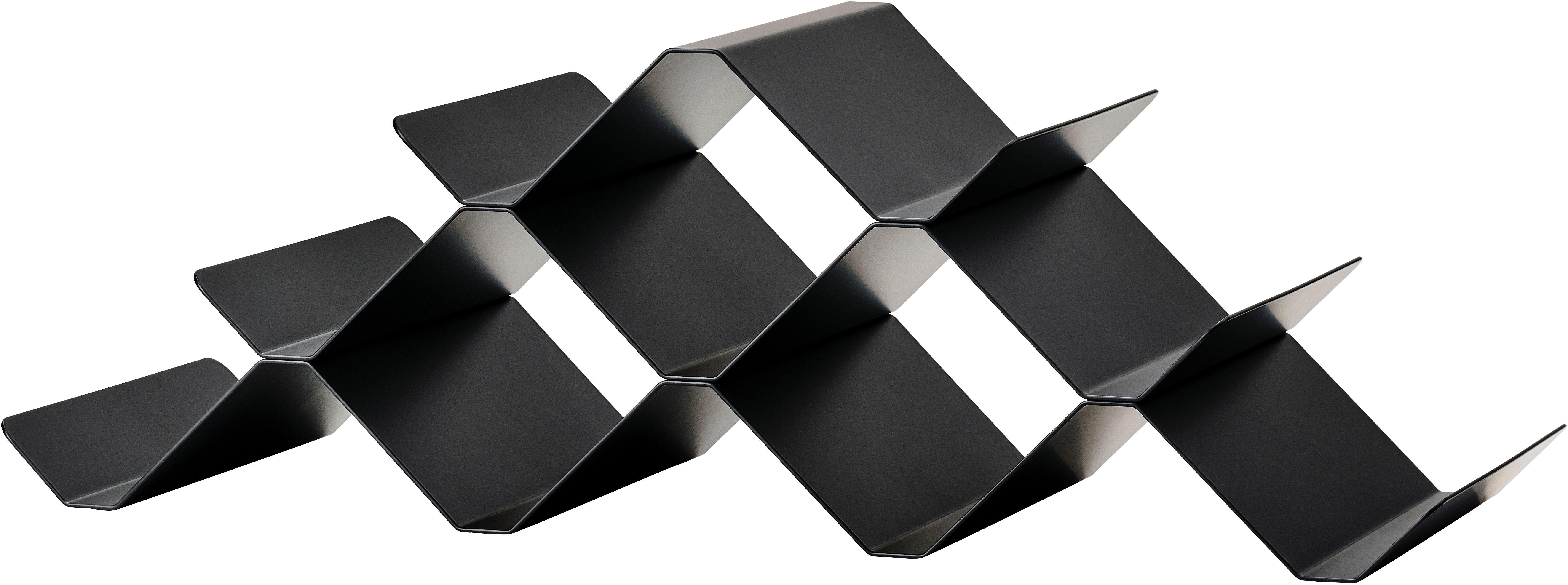 Zone Denmark Rocks suport pentru vinuri 51.3x20x17 cm negru 26657