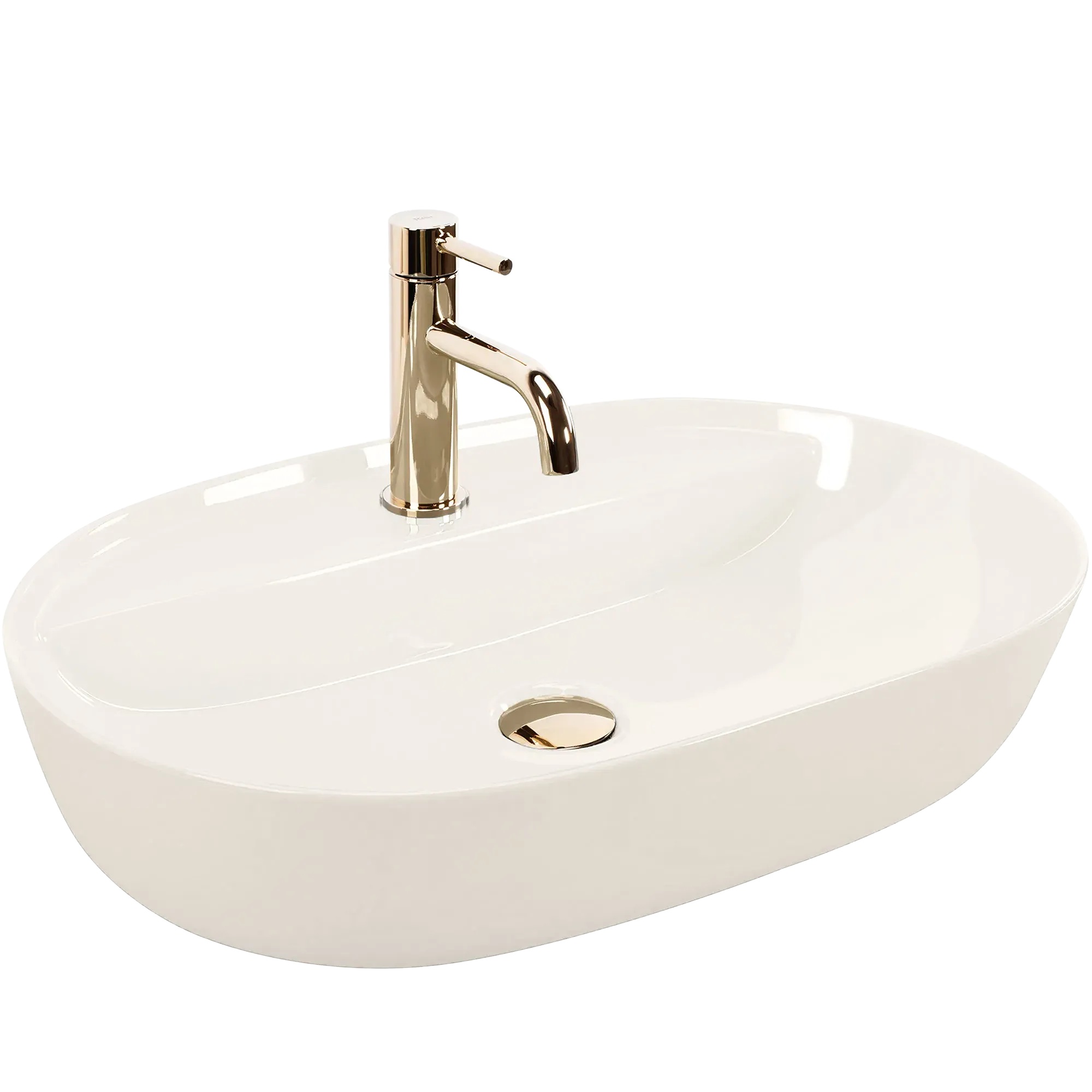 Rea Aura lavoar 60.5x40.5 cm ovale de blat maro/bej REA-U4589