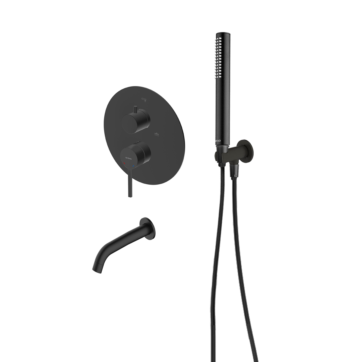 Set baterie cadă-duș Oltens Rann 34111300, pipă baterie Oltens Molle 39100300, 39304300, 37102300, 37200300