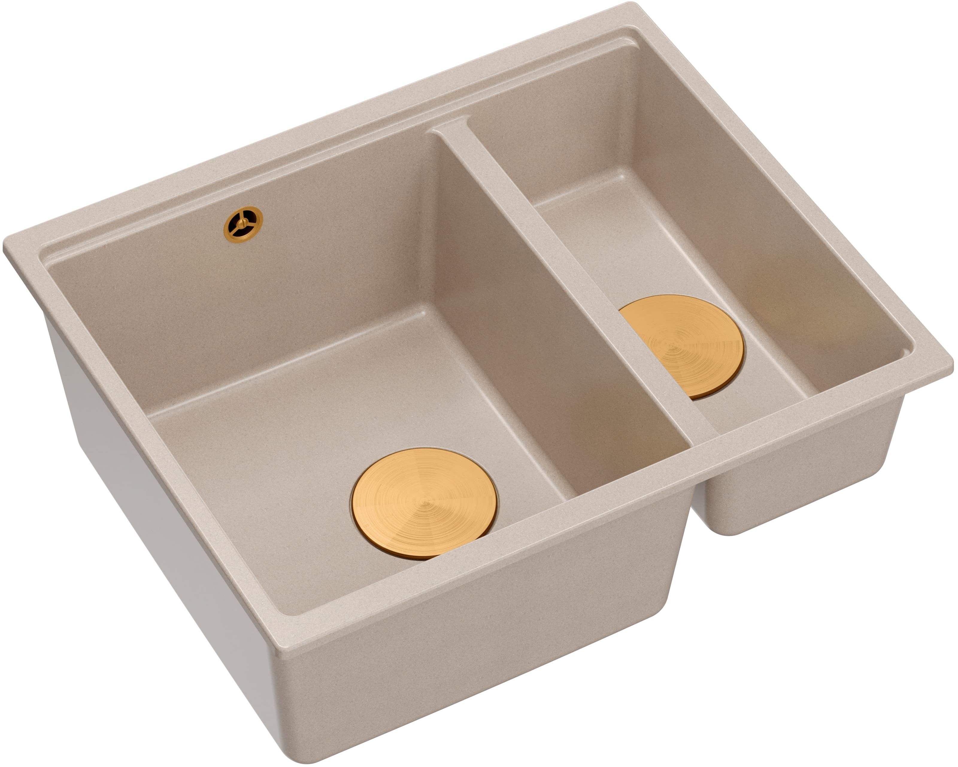 Quadron Logan chiuveta graniteq 55x46 cm bej HCQL5646U2-C1_U