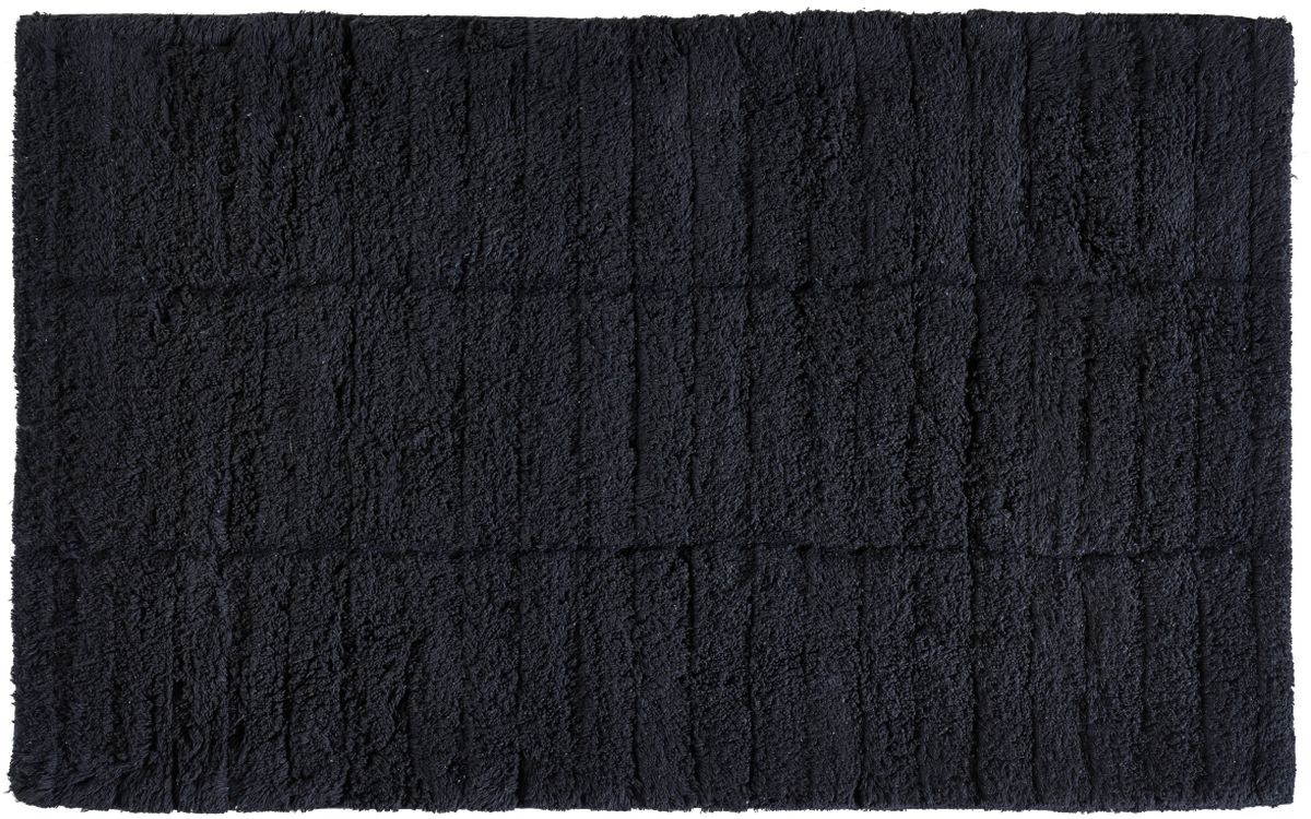 Zone Denmark Tiles covor de baie 80x50 cm dreptunghiular negru 331847