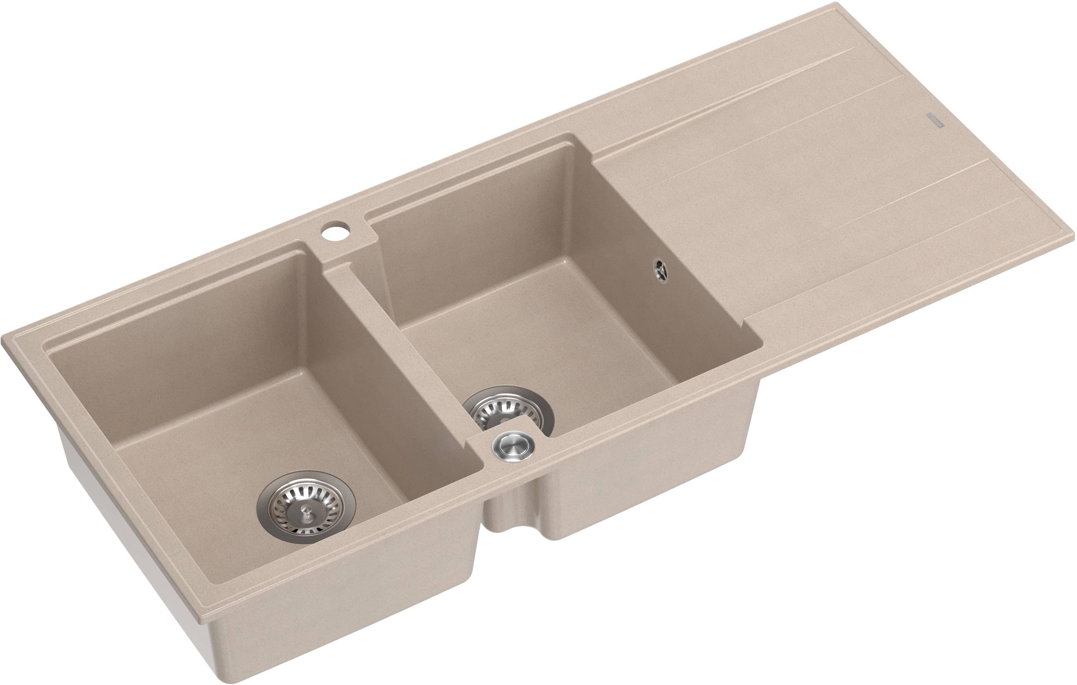 Quadron Evan chiuveta graniteq 116x50 cm bej HQE11650U2_BS_P2O