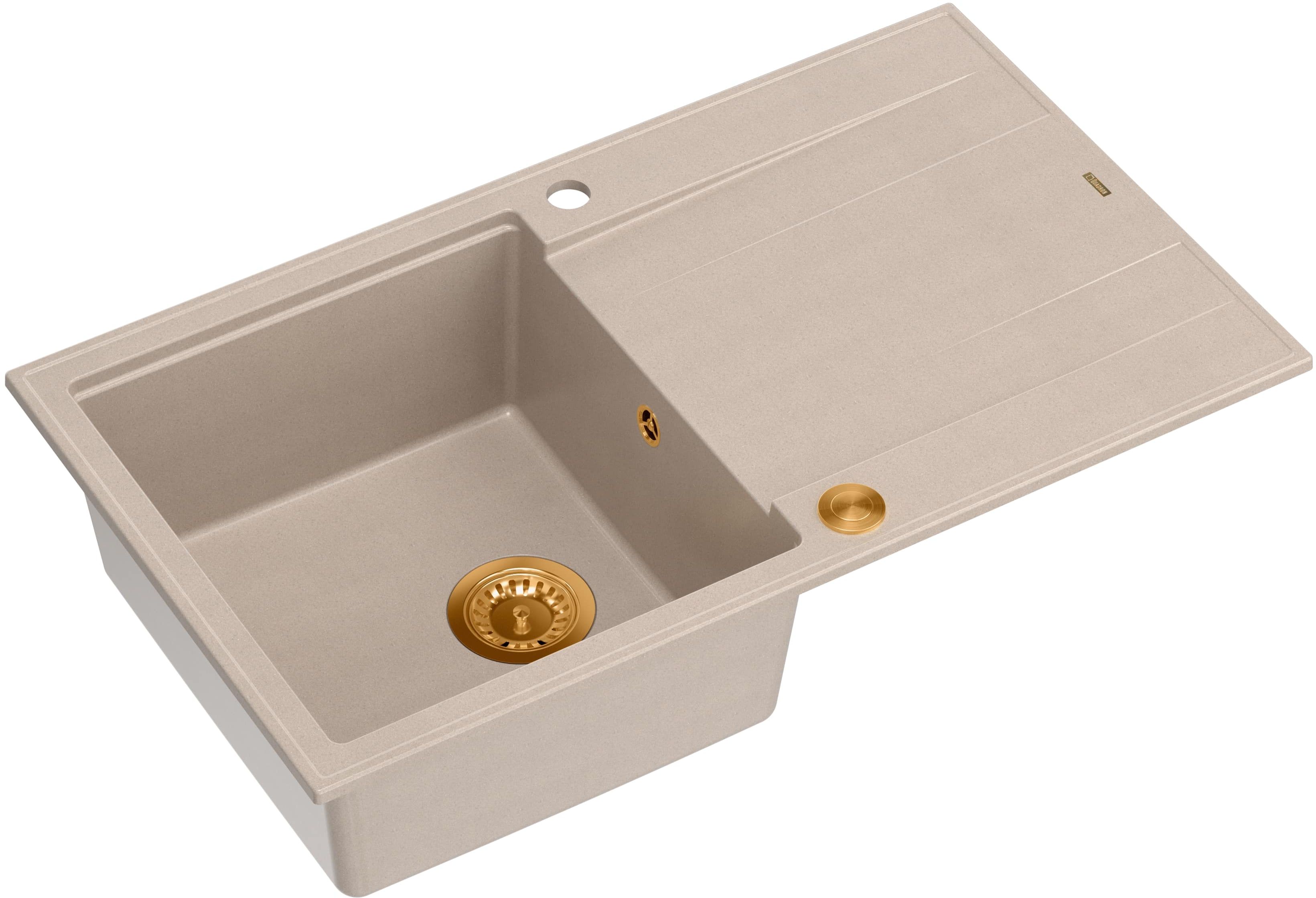 Quadron Evan chiuveta graniteq 86x50 cm bej HCQE8650U2_PVDC1_P2O