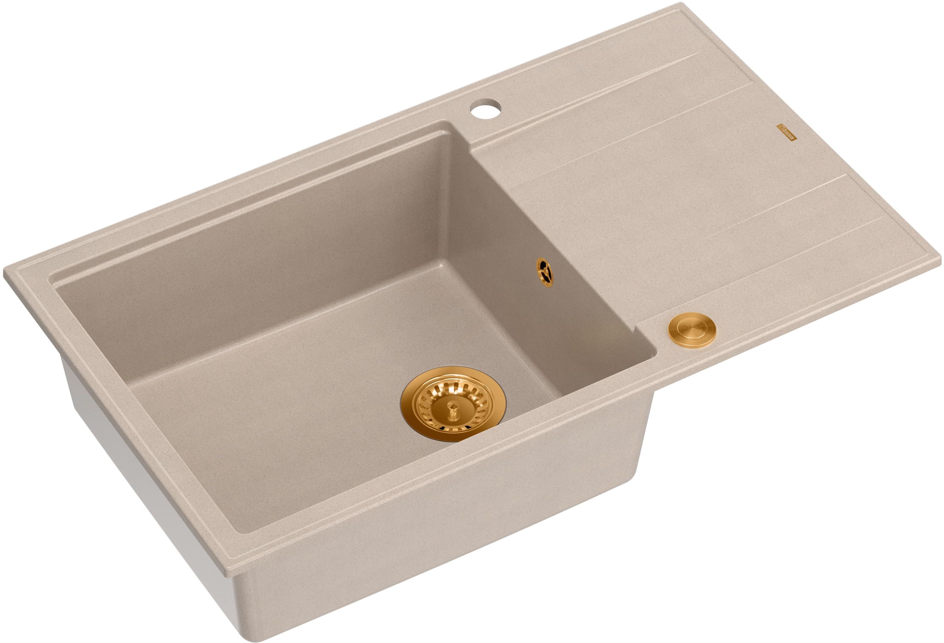Quadron Evan chiuveta graniteq 86x50 cm bej HCQE58650U2_PVDC1_P2O