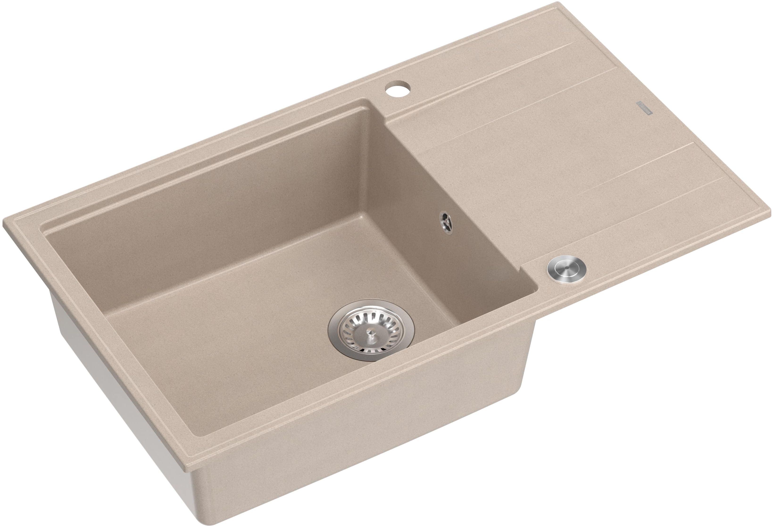 Quadron Evan chiuveta graniteq 86x50 cm bej HCQE58650U2_BS_P2O