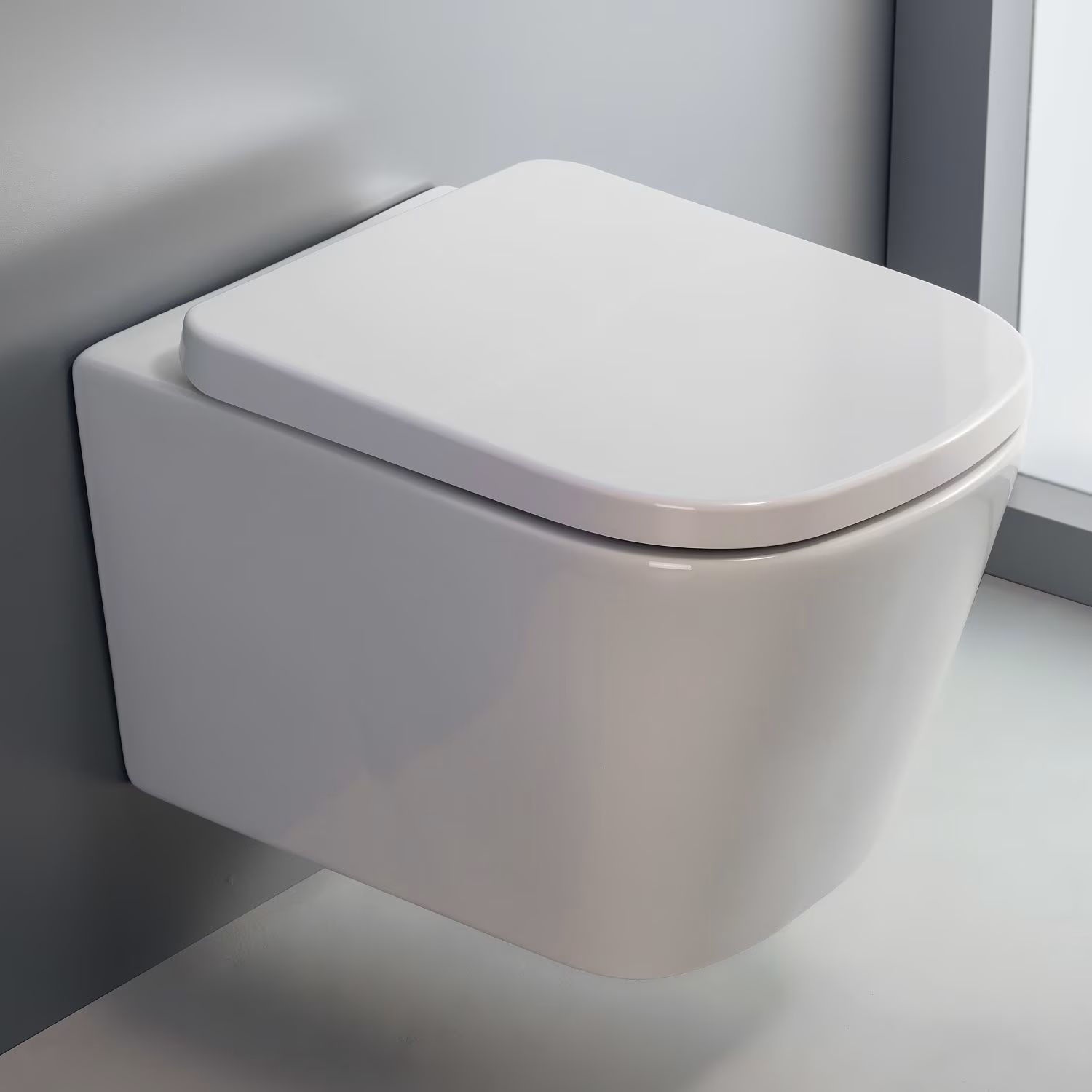 Kronenbach Cube vas wc agăţat fără margine alb KB15500CU