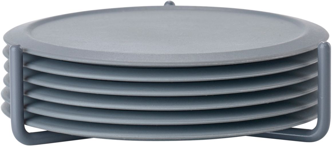 Zone Denmark Singles suporturi din sticlă 10x10x3.1 cm gri 330304