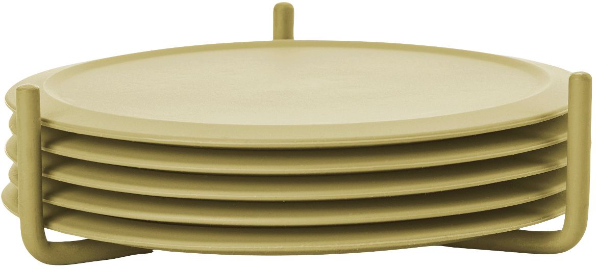 Zone Denmark Singles suporturi din sticlă 10x10x3.1 cm verde 32231