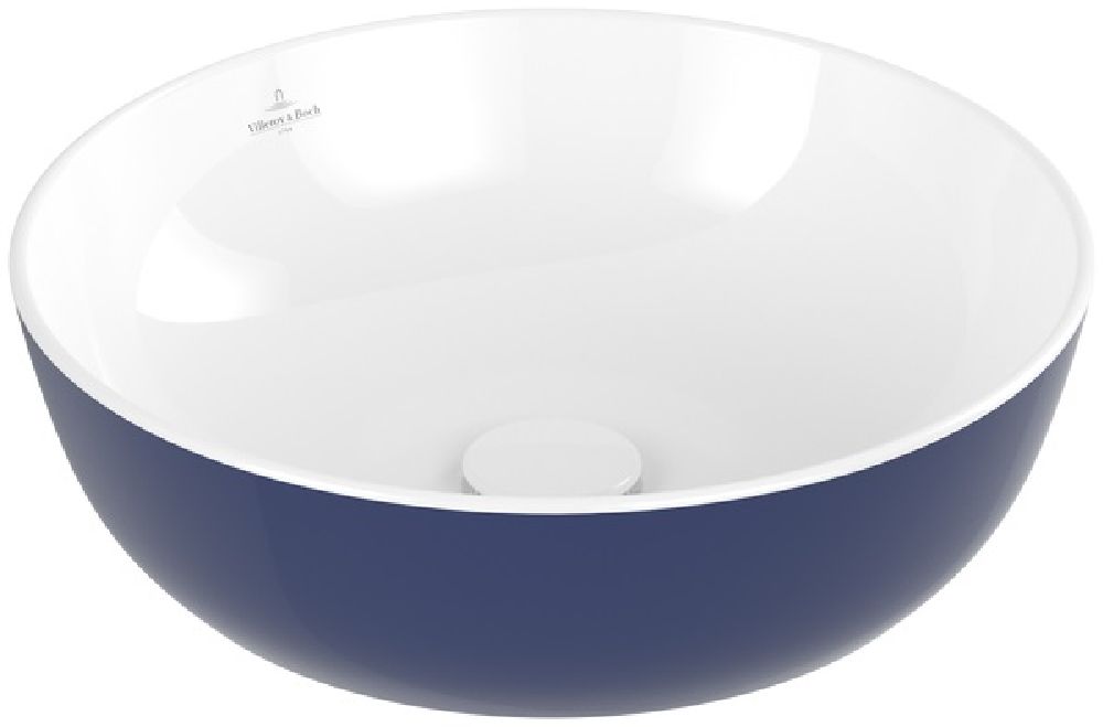 Villeroy & Boch Artis lavoar 43x43 cm rotund de blat alb-albastru 417943BCS4