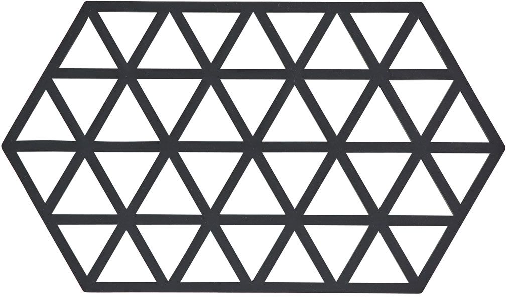 Zone Denmark Triangles suport de bucătărie 38x24x1 cm negru 330311