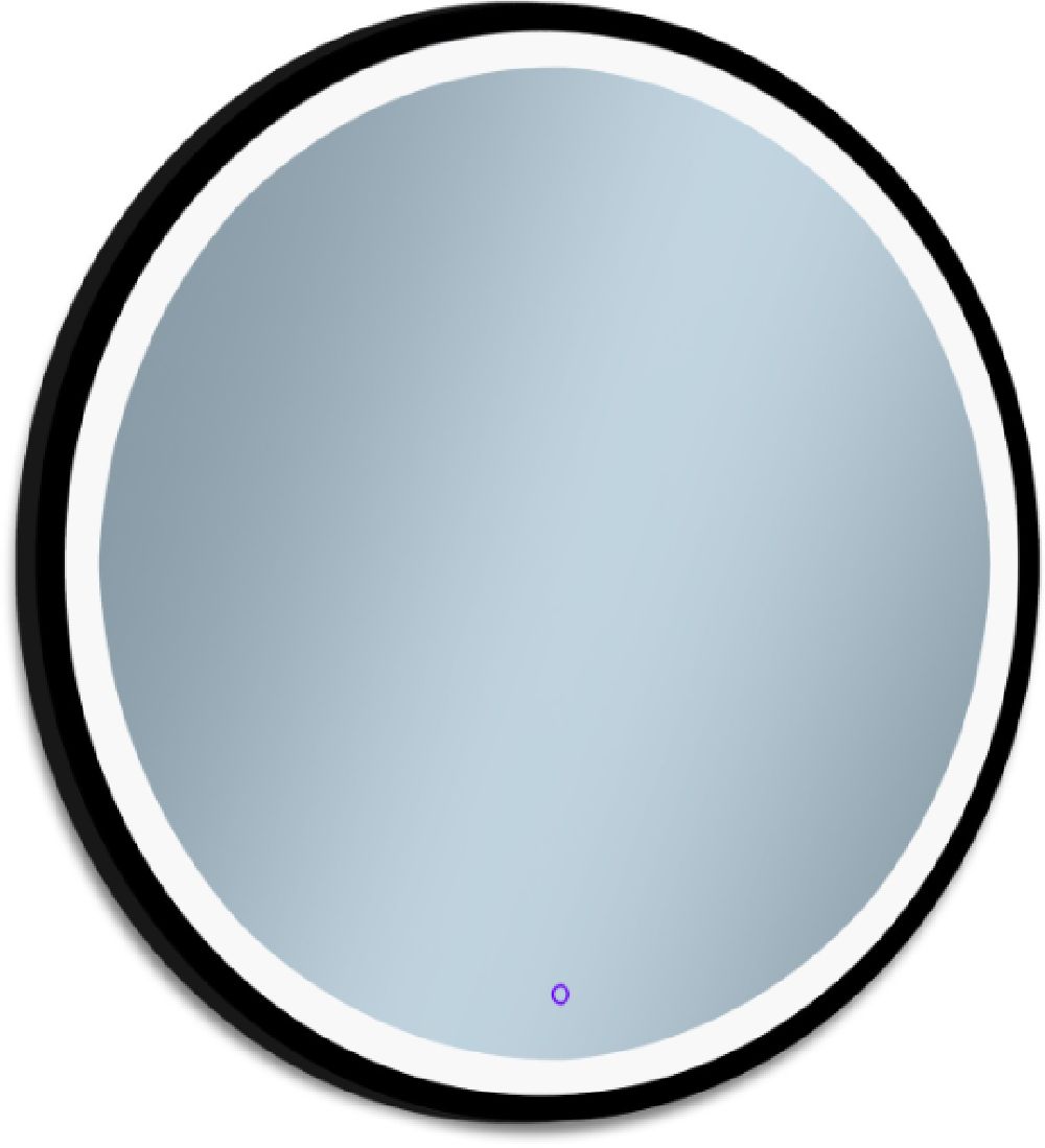 Venti Rund LED II oglindă 80x80 cm rotund cu iluminare negru 5907459662665