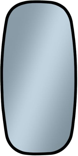 Venti Breza Loft Ambiente oglindă 45x90 cm dreptunghiular cu iluminare negru 5907722357229