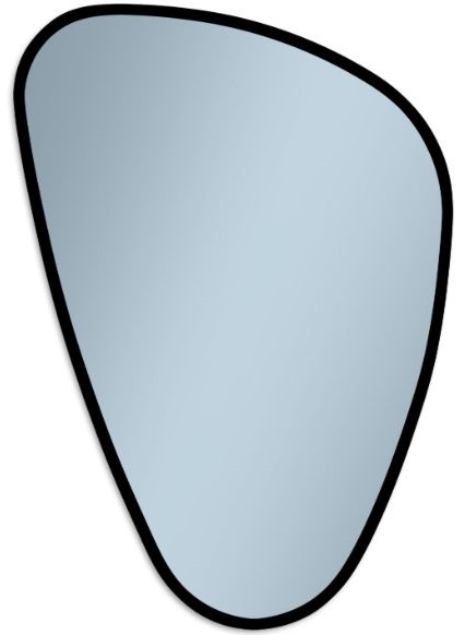 Venti Impala oglindă 69x96 cm negru 5907722357052