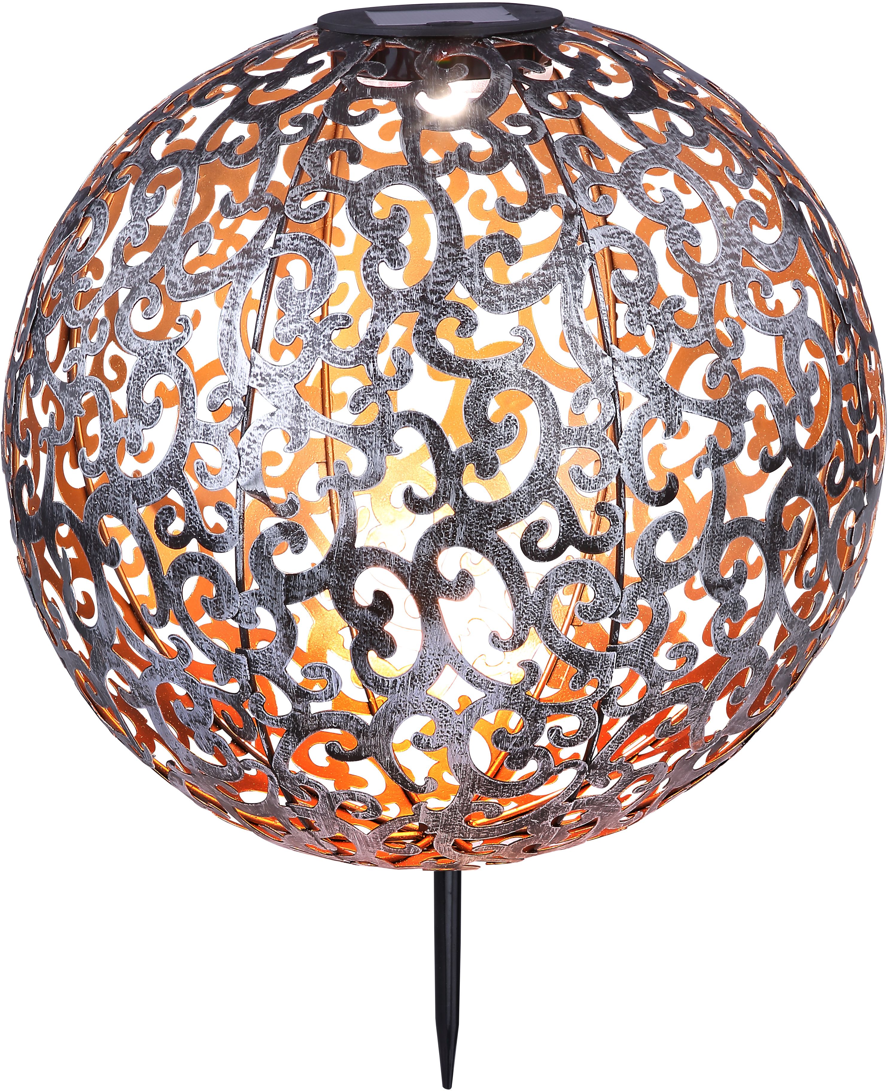 Globo Lighting Solar lampă solară de podea 1x0.12 W argint 33744