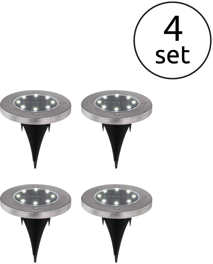 Globo Lighting Solar lampă de sol 1x0.1 W oţel 33414-4