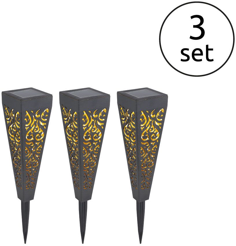 Globo Lighting Solar lampă de podea 1x0.1 W negru 33578-3