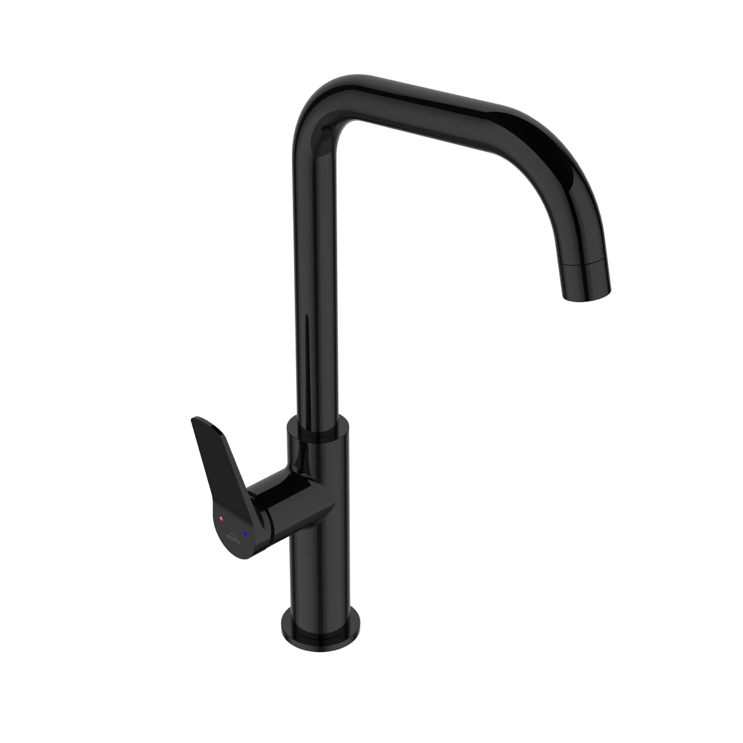Invena Alonia baterie bucătărie pe picior negru BZ-70-004